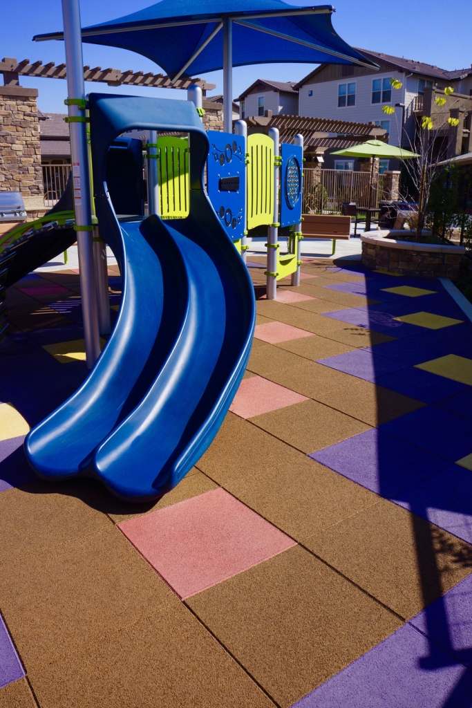 SpectraBound Rubber Playground Tile System at Avalon Apartments