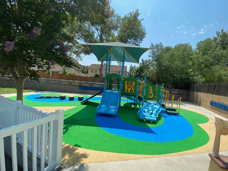 SpectraPour Rubber Playground Safety Surfacing at Calvin Christian Preschool