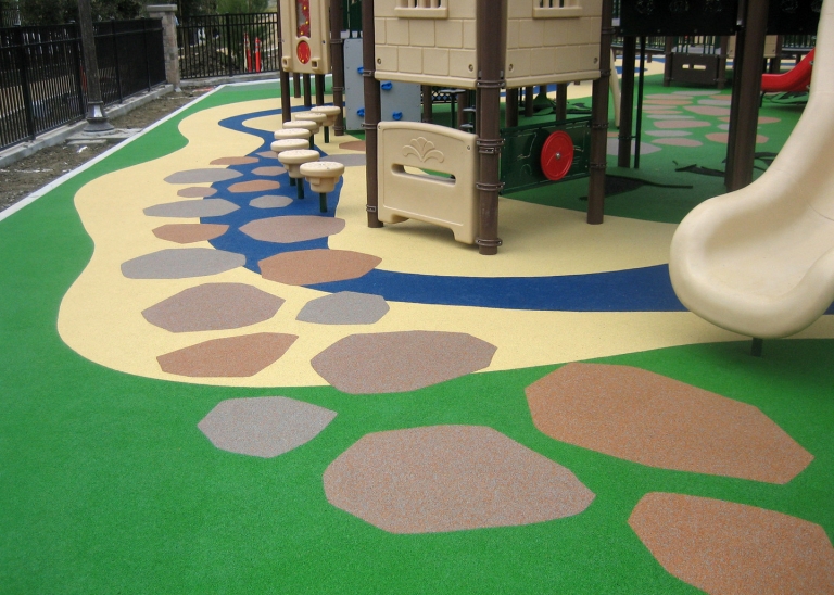 SpectraPour Playground Surface System at LPVH Sports Park in San Clemente, CA.