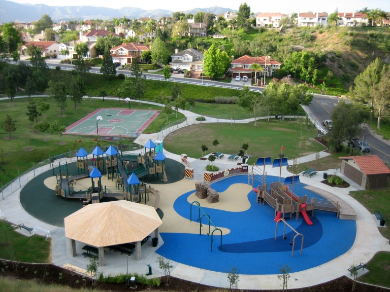 SpectraPour SPlayground Surface ystem at Box Canyon Park in Yorba Linda, CA.