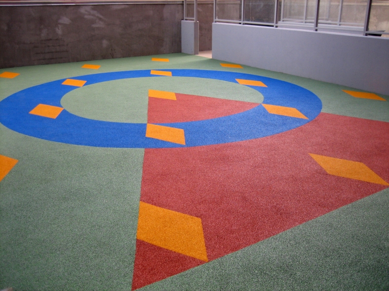 SpectraTop Rubber Playground System at Cesar Chavez Park in Oakland, CA.