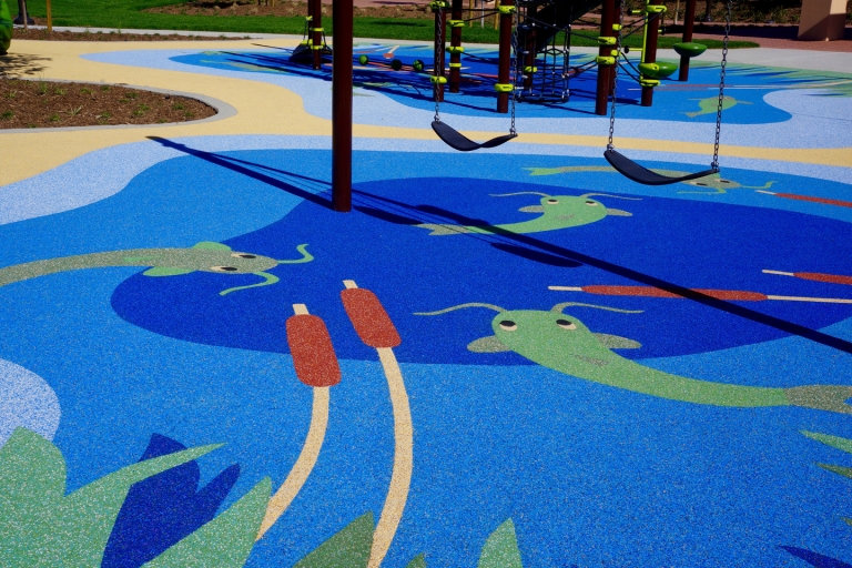 SpectraPour Playground Surface System at Portola Springs.