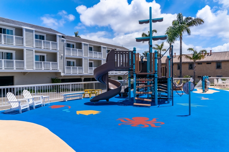 SpectraPour Rubber Playground Supreme System at Pismo Lighthouse Hotel in Pismo Beach, CA.