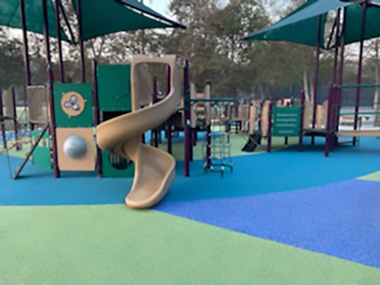 playa vista sports park playground surface