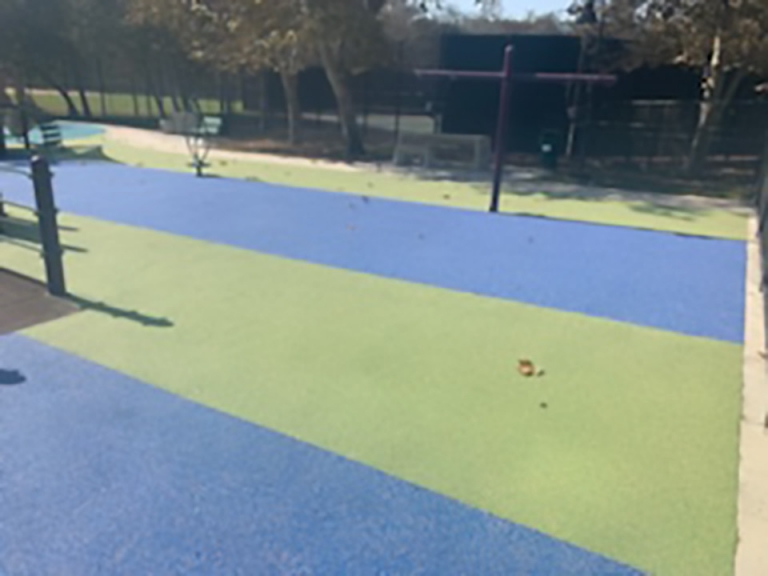 playa vista sports park playground surface