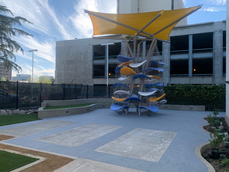 santa ana library children's patio playground