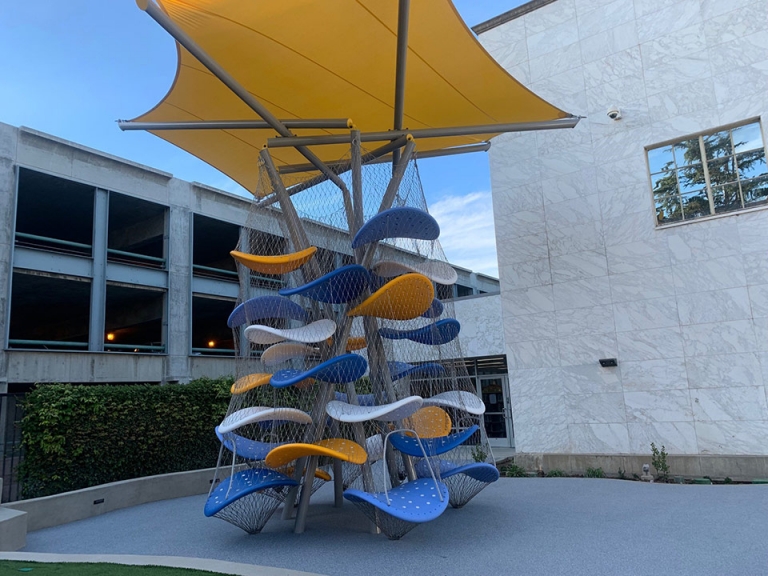 santa ana library children's patio playground