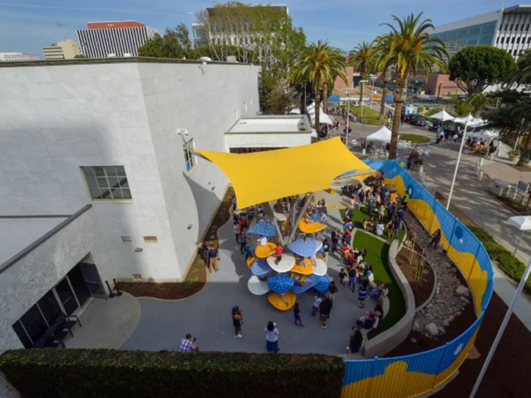 santa ana library children's patio playground