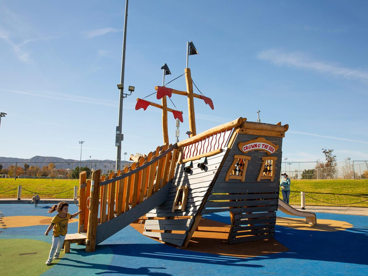 santana park playground pirate ship