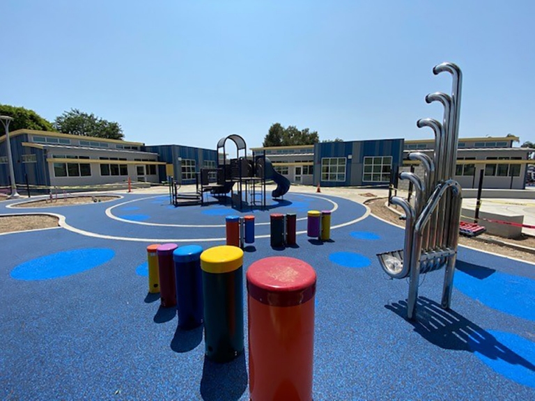 sierra intermediate school blue playground surface