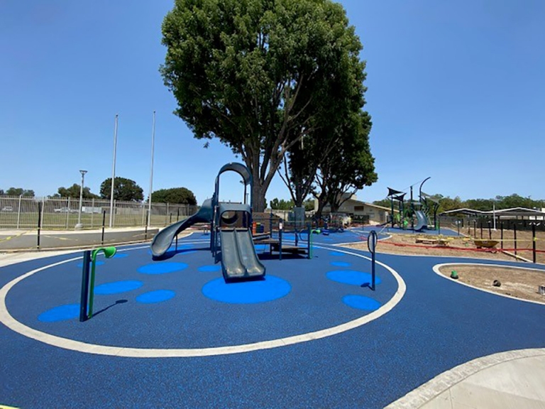 sierra intermediate school blue playground surface