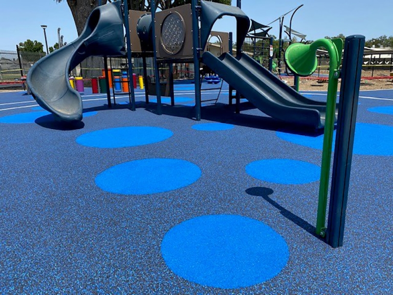 sierra intermediate school blue playground surface