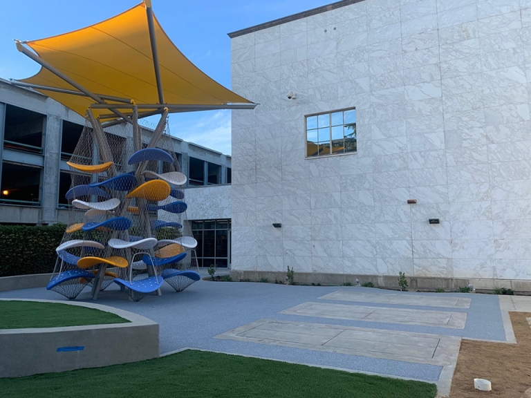 santa ana library children's patio playground