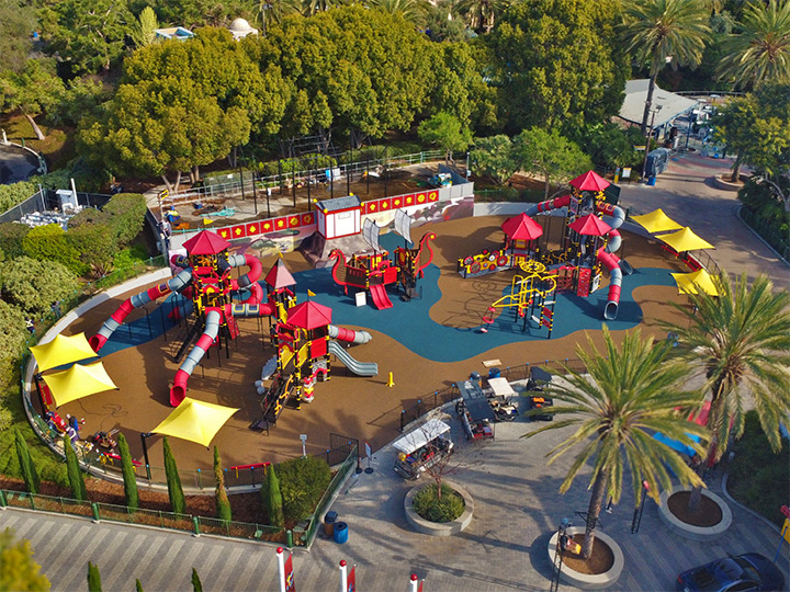 aerial ninjago training camp playground safety surfacing