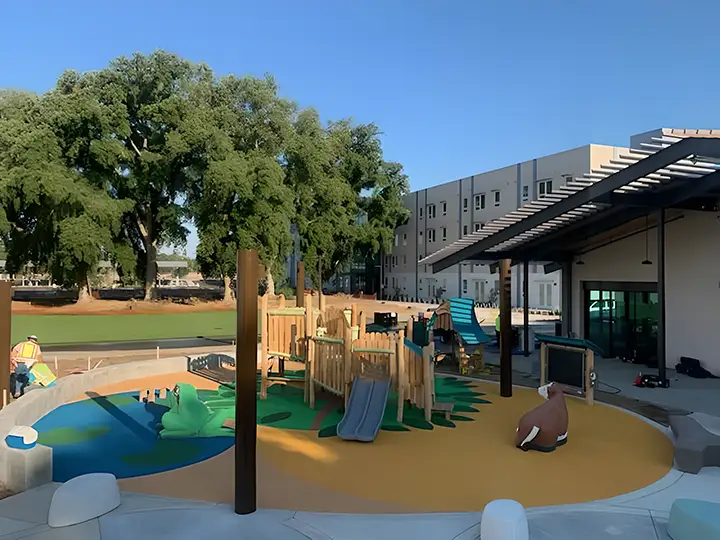 custom rubber playground flooring