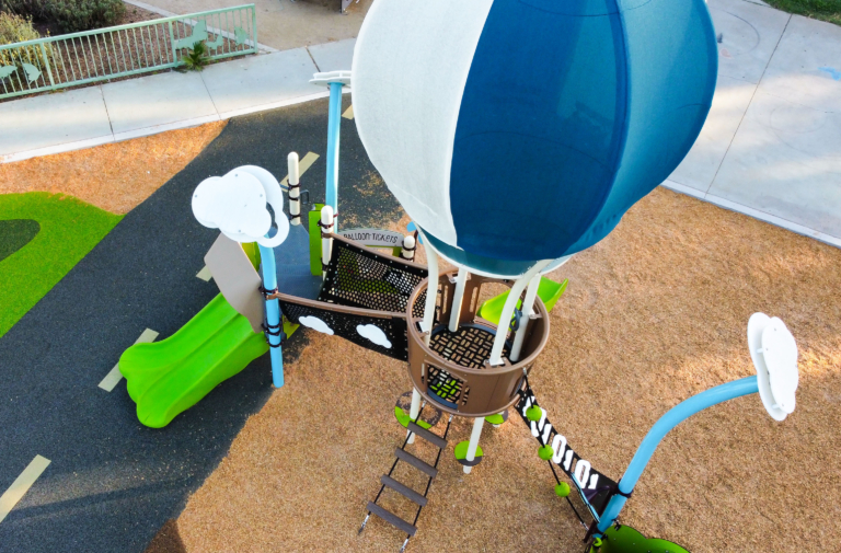 hot air balloon playground slide