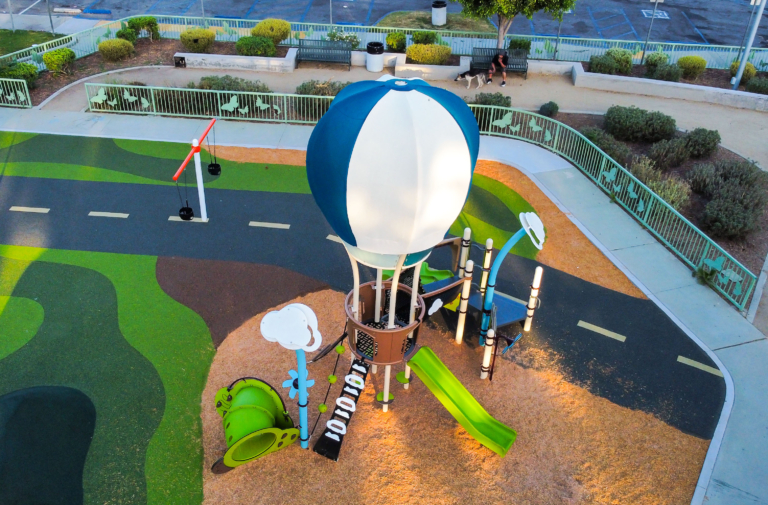 hot air balloon playground slide